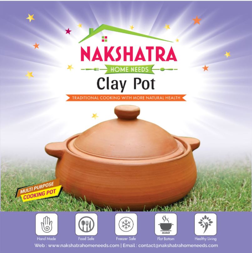 New Natural Clay Pot, Home Health Care Frying Pan, Multi-function